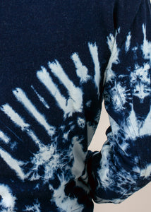 close up of tie dye wash
